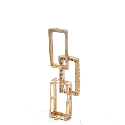 9ct yellow gold diamond pendant, unbranded, weighing 1.8g, featuring a sparkling diamond in a classic design.