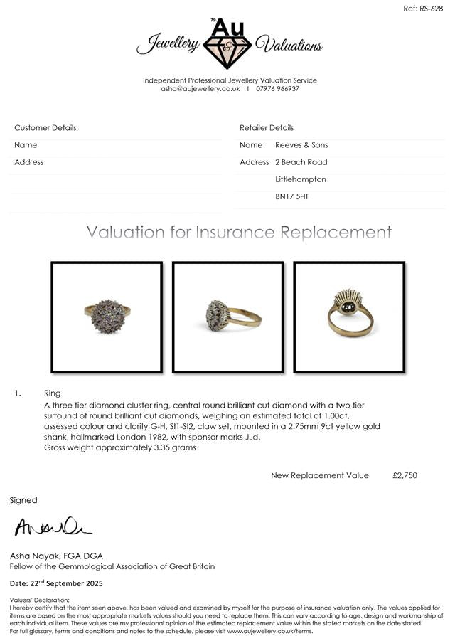 9ct yellow gold diamond ring with sparkling diamonds, showcasing elegant design and craftsmanship.