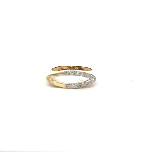 9ct yellow gold diamond ring in size J with sparkling diamonds, showcasing elegant jewelry craftsmanship.