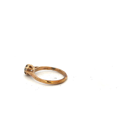 9ct yellow gold diamond ring in size K with sparkling diamonds, featuring a classic and elegant design.