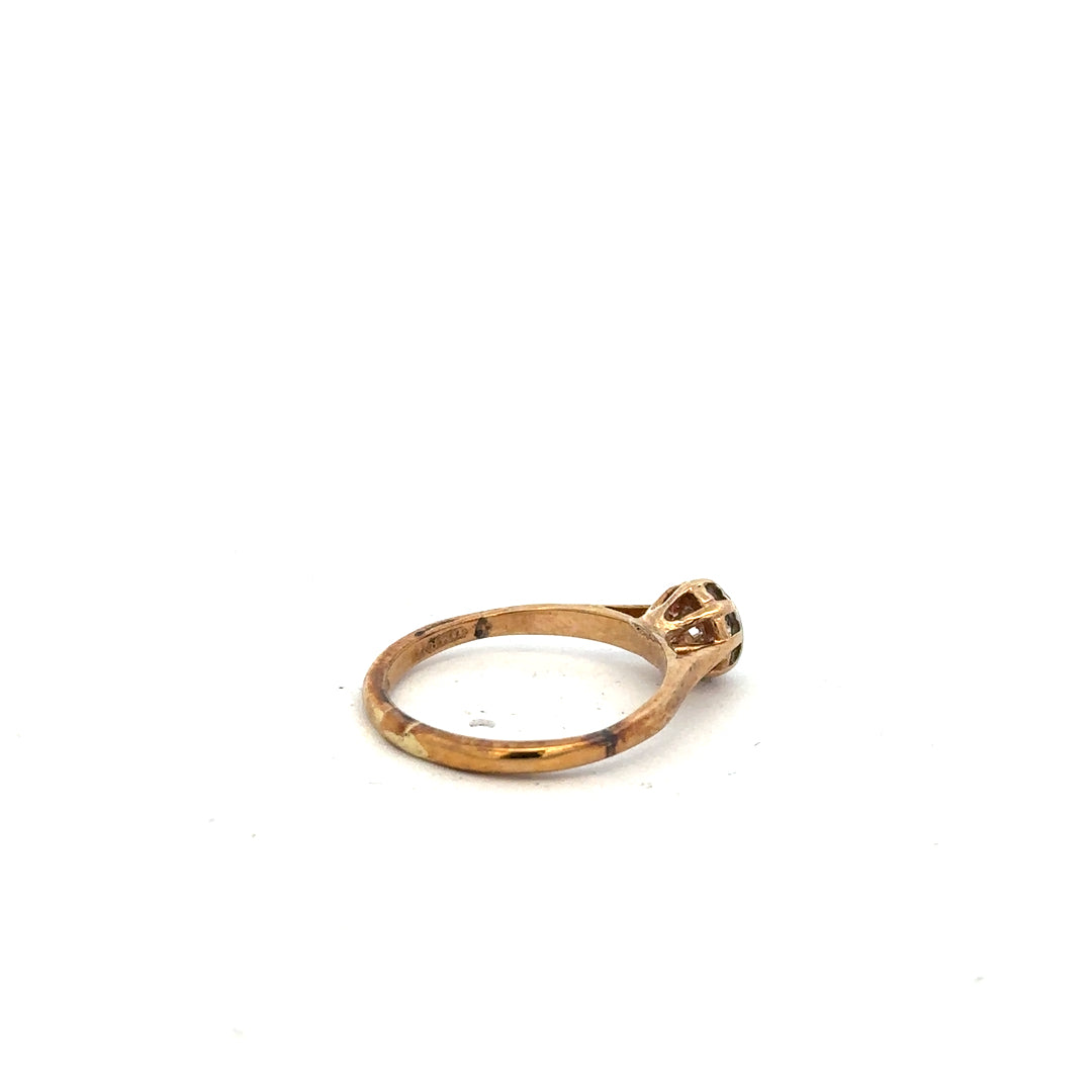 9ct yellow gold diamond ring in size K with sparkling diamonds, featuring a classic design and polished finish.