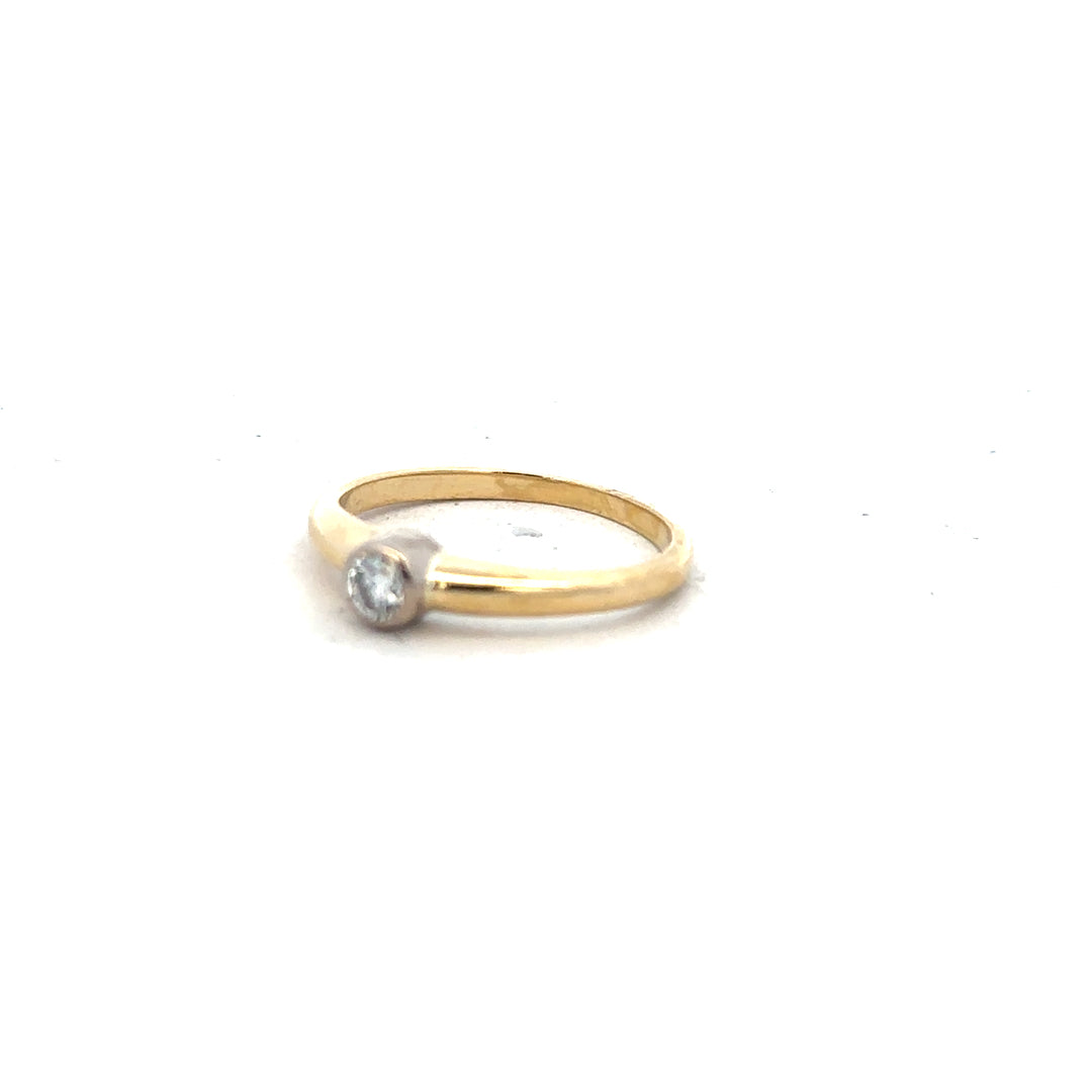 9ct yellow gold diamond ring in size K with sparkling diamonds, crafted with elegant design and fine craftsmanship.