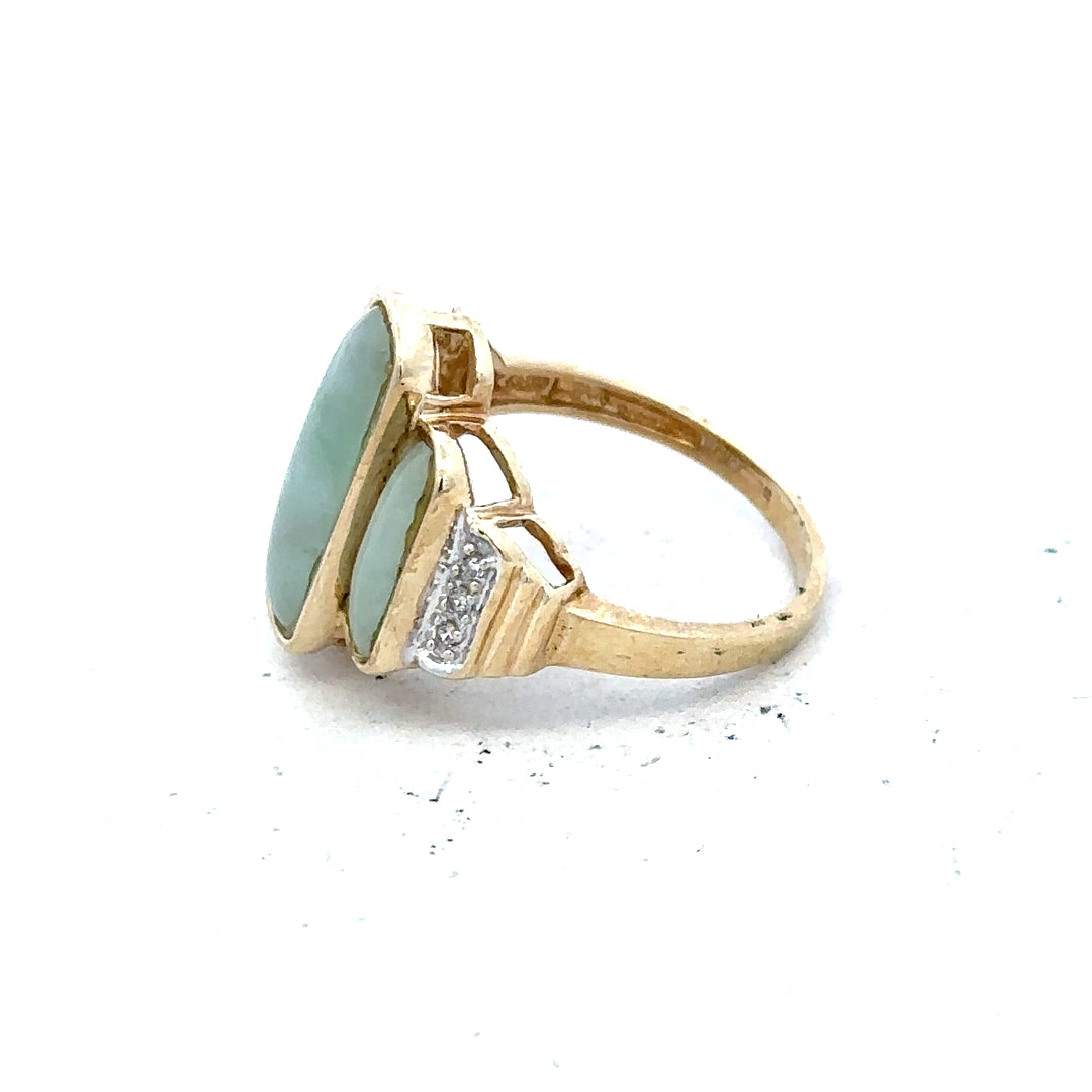 9ct yellow gold diamond ring in size K with sparkling diamonds, showcasing a classic and elegant jewelry design.