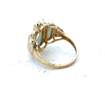 9ct yellow gold diamond ring in size K, featuring a sparkling diamond setting and a classic band design.