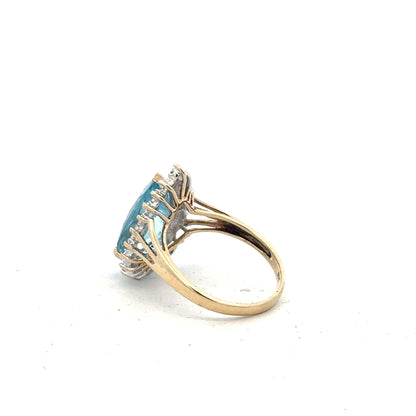 9ct yellow gold diamond ring in size M1/2, featuring a sparkling diamond setting and a sleek, elegant design.