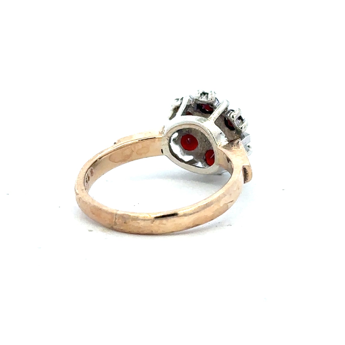 9ct yellow gold diamond ring in size M1/2, featuring a sparkling diamond setting and a classic design.