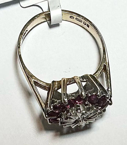 9ct yellow gold diamond ring in size N, featuring a sparkling diamond setting and a sleek band design.