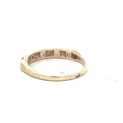 9ct yellow gold diamond ring in size N with sparkling diamonds, featuring an elegant and classic design.