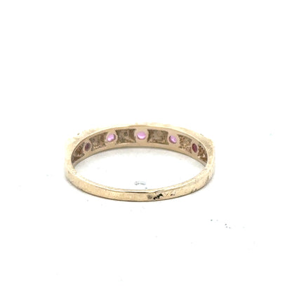 9ct yellow gold diamond ring in size N with sparkling diamonds, showcasing elegant jewelry design.