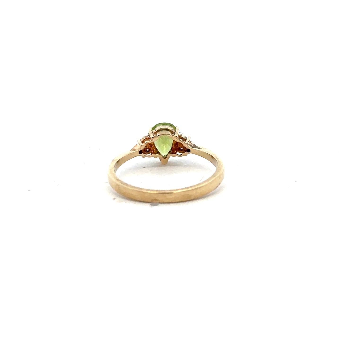 9ct yellow gold diamond ring in size N1/2, featuring a sparkling diamond and classic band design.
