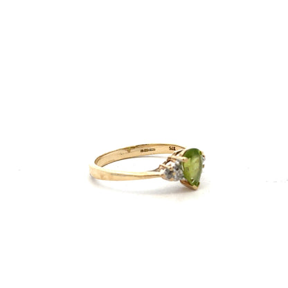 9ct yellow gold diamond ring size N1/2 with sparkling diamonds, crafted in unbranded jewelry, featuring a polished gold band.