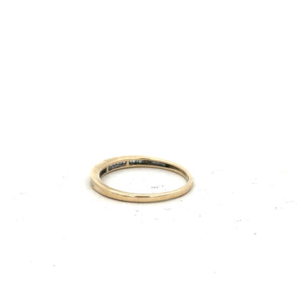 9ct yellow gold diamond ring with size N1/2, featuring a sparkling diamond setting and elegant design.