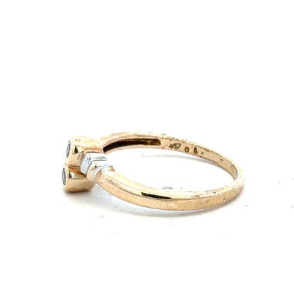 9ct yellow gold diamond ring in size O with sparkling diamonds, showcasing elegant craftsmanship and timeless design.