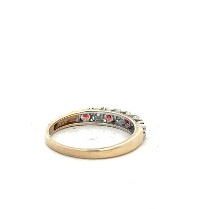 9ct yellow gold diamond ring in size O1/2, featuring a sparkling diamond setting and a classic, elegant design.
