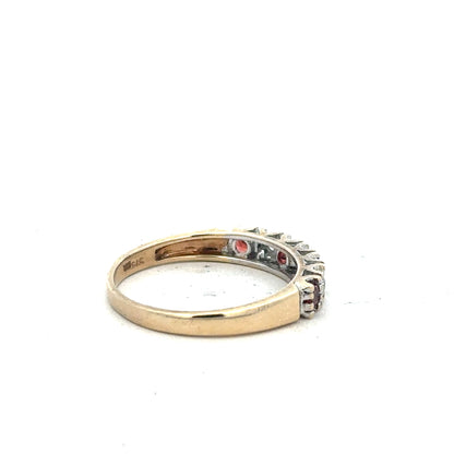 9ct yellow gold diamond ring size O1/2 with a sparkling diamond, showcasing elegant craftsmanship and classic jewelry design.