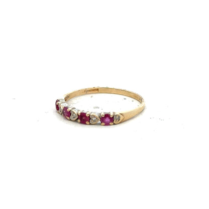 9ct yellow gold diamond ring in size P with sparkling diamonds, showcasing a elegant and classic jewelry design.
