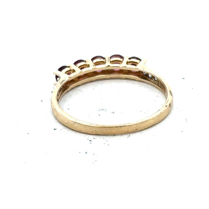 9ct yellow gold diamond ring in size R1/2, featuring a sparkling diamond setting on a classic gold band.