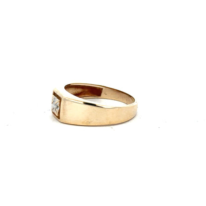 9ct yellow gold diamond ring in size T featuring sparkling diamonds, elegant jewelry piece with a polished finish.