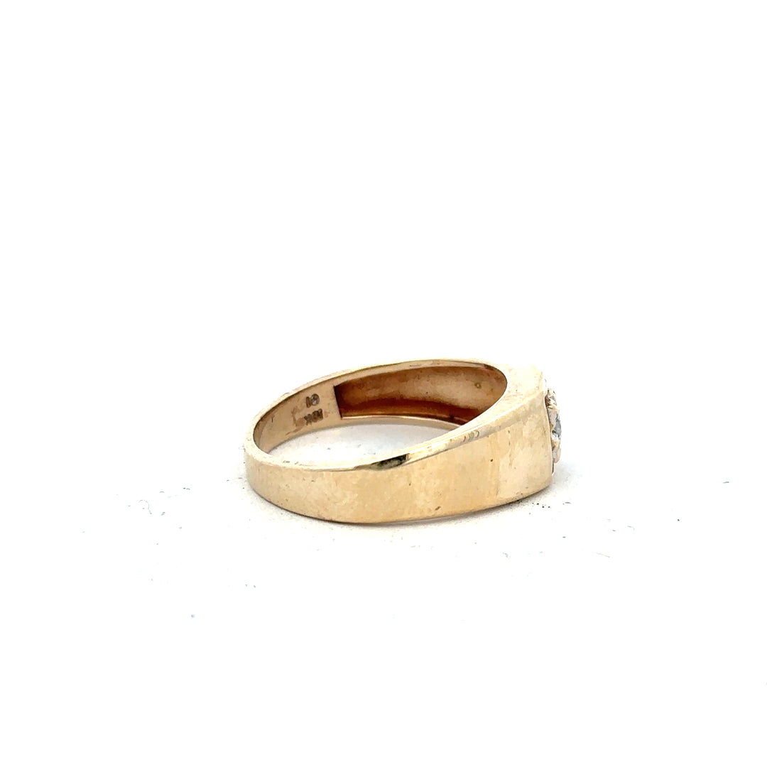 9ct yellow gold diamond ring in size T with sparkling diamonds, showcasing elegant jewelry design.
