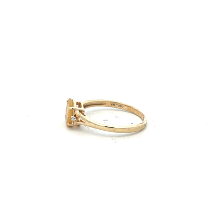 9ct yellow gold diamond ring in size T1/2 with sparkling diamonds, unbranded jewelry displayed on a neutral background.