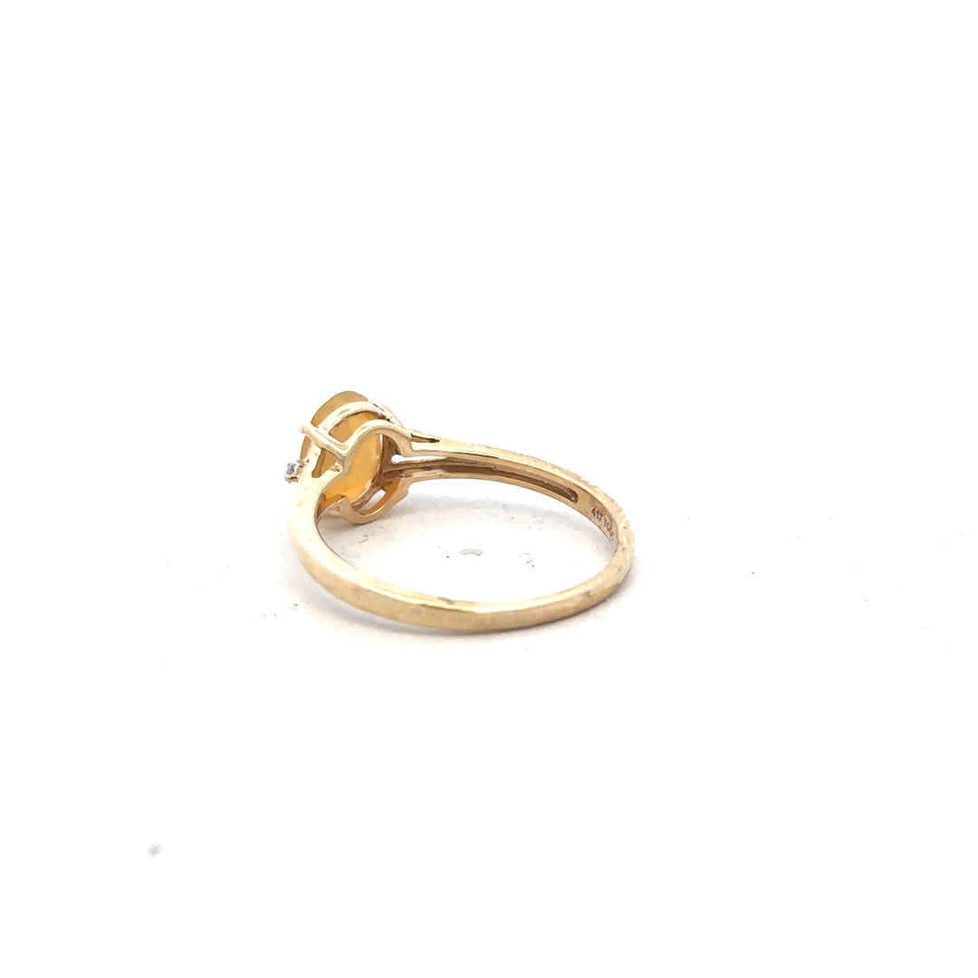 9ct yellow gold diamond ring size T1/2 with sparkling diamonds, showcasing a classic elegant design.