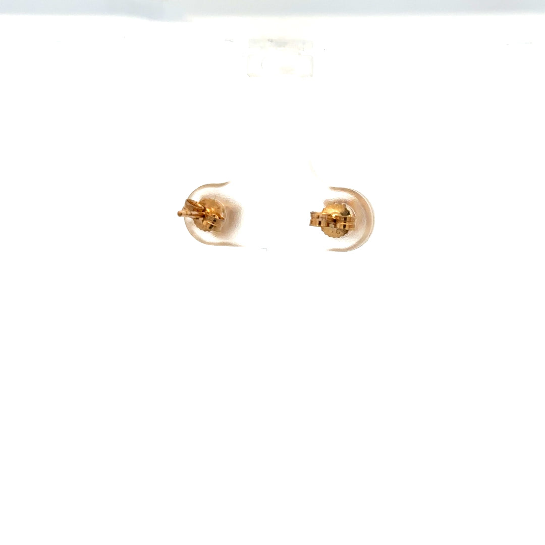 9ct yellow gold earrings weighing 1.2g, featuring a simple elegant design, unbranded jewelry for women.