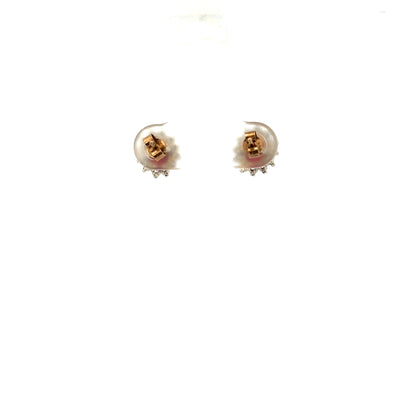 9ct yellow gold earrings weighing 1.2g, stylish and elegant jewelry piece with a classic design, suitable for everyday wear.