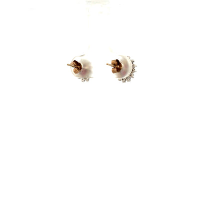 9ct yellow gold earrings weighing 1.2g, unbranded, featuring a simple and elegant design, shown on a plain background.