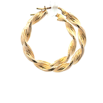 9ct yellow gold earrings, lightweight 1.6g, classic design, unbranded jewelry, shown on a plain background
