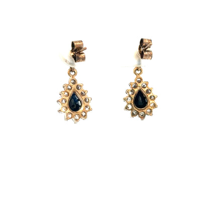 9ct yellow gold earrings weighing 1.8g, simple and elegant jewelry piece with a classic design.