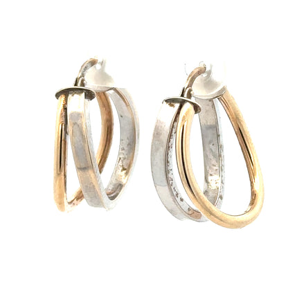 9ct yellow gold earrings weighing 2.3g, featuring a simple elegant design, unbranded jewelry for everyday wear