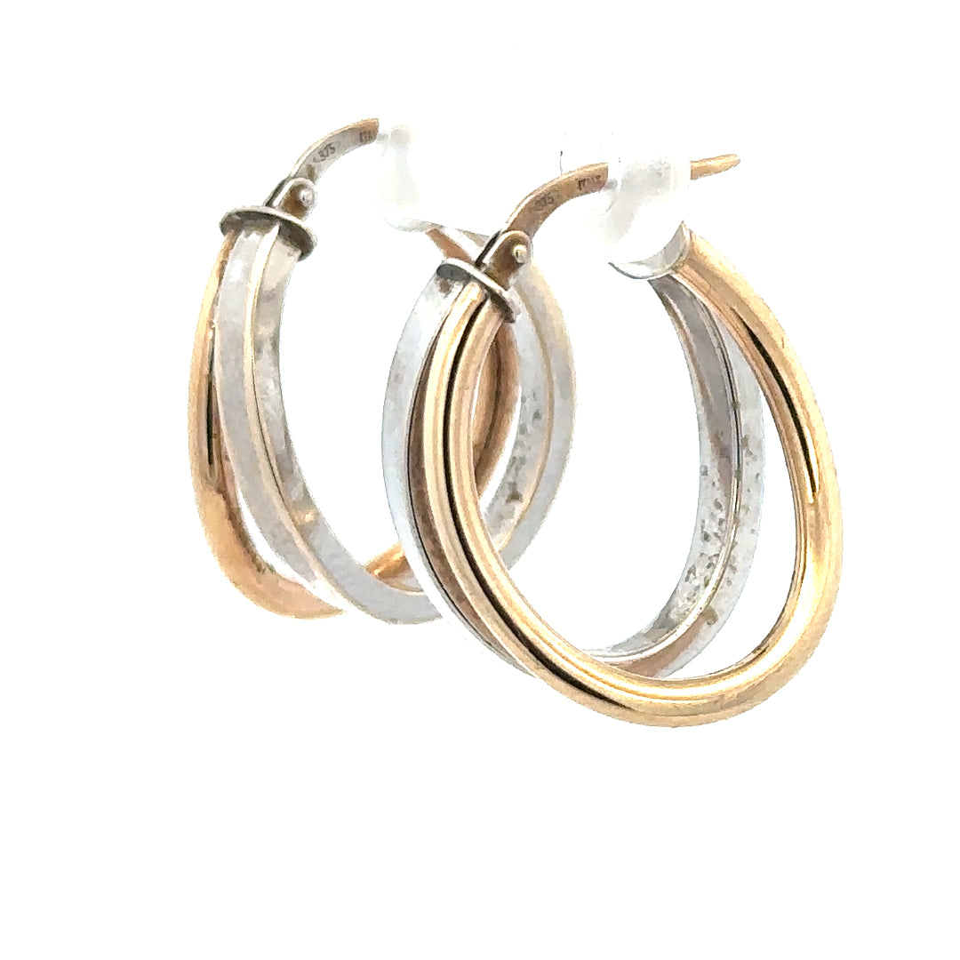 9ct yellow gold earrings weighing 2.3 grams, featuring a simple elegant design, unbranded jewelry for everyday wear