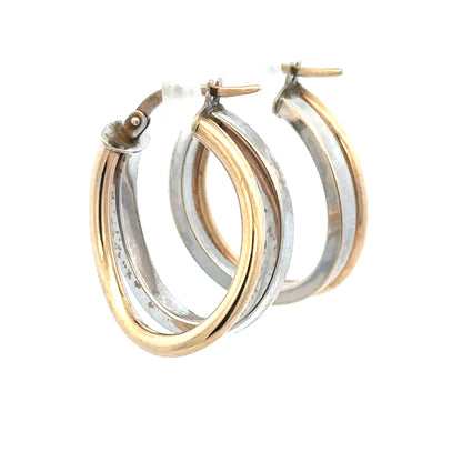 Pair of 9ct yellow gold earrings weighing 2.3g, with a classic and elegant design, unbranded jewelry accessory.