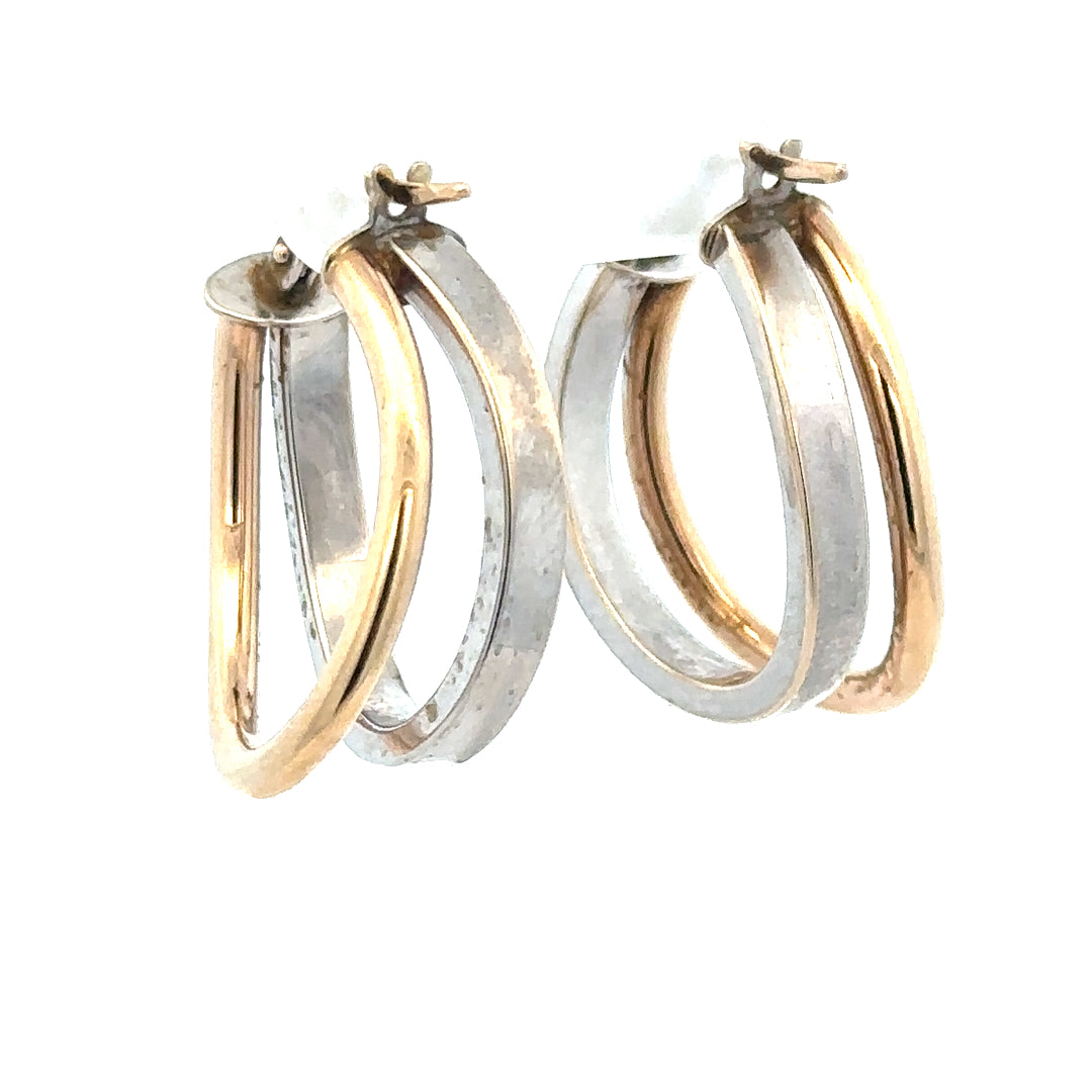9ct yellow gold earrings weighing 2.3g, featuring a sleek and elegant design, perfect for everyday wear or special occasions.