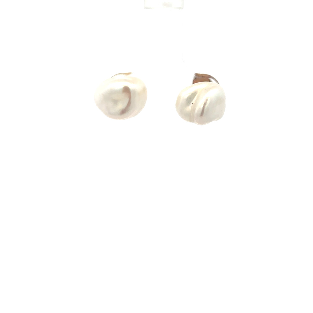9ct yellow gold earrings weighing 2.6g with a simple, elegant design, showcased on a plain background.