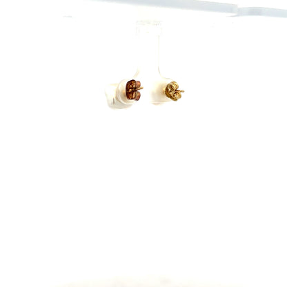 9ct yellow gold earrings with a simple design, weighing 2.6 grams, crafted from unbranded gold jewelry.