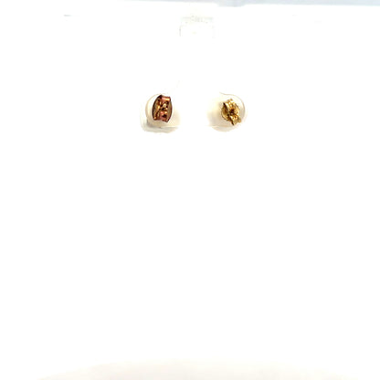 9ct yellow gold earrings weighing 2.6g with a classic design, displayed on a neutral background, unbranded jewelry.