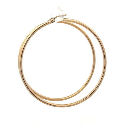 9ct yellow gold earrings weighing 3.4g, stylish and elegant jewelry piece with a classic design, suitable for everyday wear.