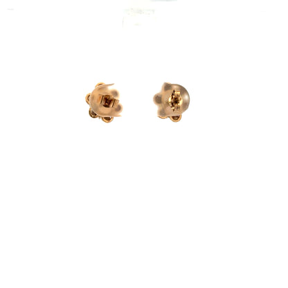 9ct yellow gold opal earrings with vibrant opal stones, showcasing elegant jewelry design and craftsmanship.