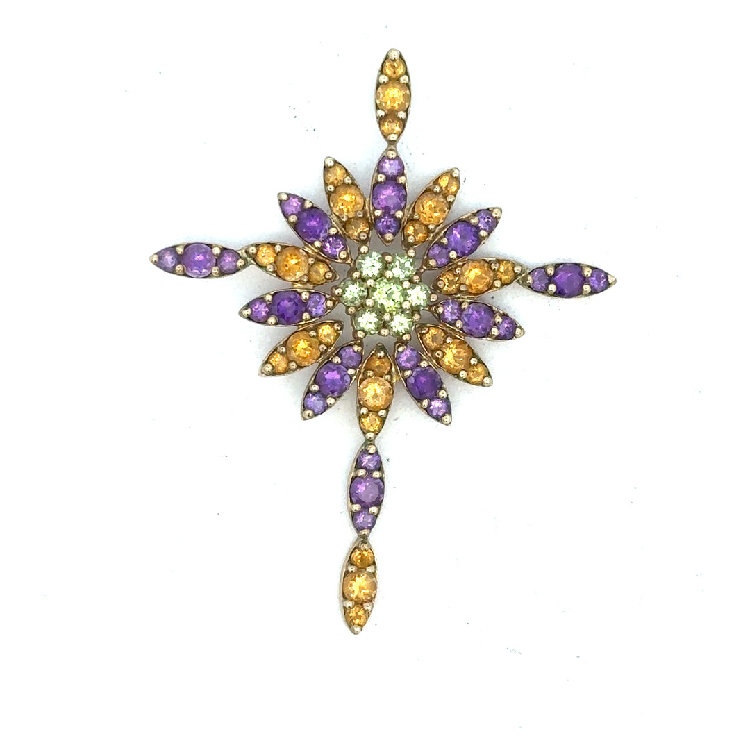 9ct yellow gold pendant weighing 4.6g, featuring a simple and elegant design, unbranded jewelry for women or men.