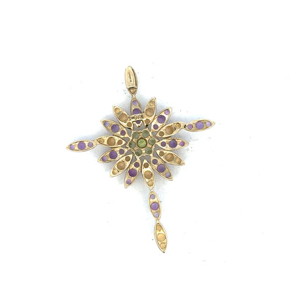 9ct yellow gold pendant weighing 4.6g, featuring a simple elegant design, unbranded jewelry for women or men.