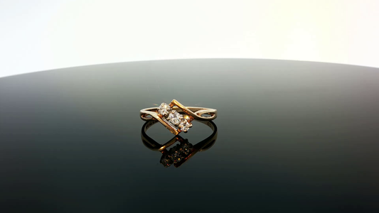 9ct yellow gold ring with a smooth polished band, unbranded jewelry piece for elegant wear