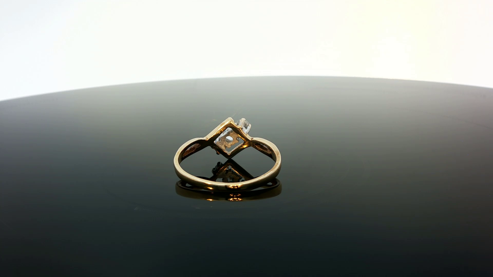9ct yellow gold ring with a smooth polished finish, showcasing a simple and elegant design.