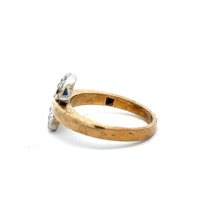 Yellow gold ring in size I, 9 carats, unbranded, with a smooth polished band shown in the image.