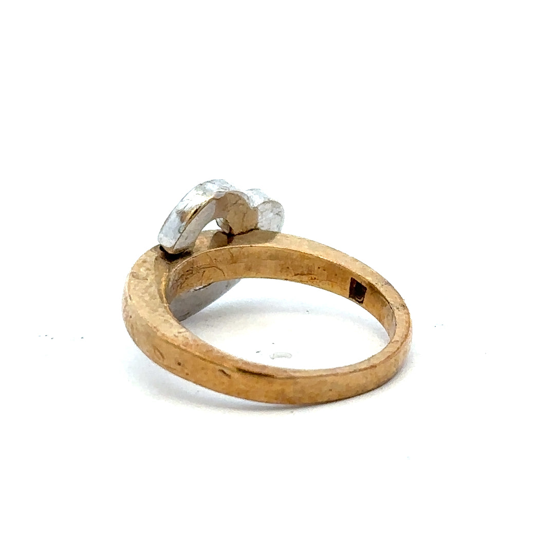 9ct yellow gold ring in size I with a smooth band, unbranded jewelry showcasing fine craftsmanship.