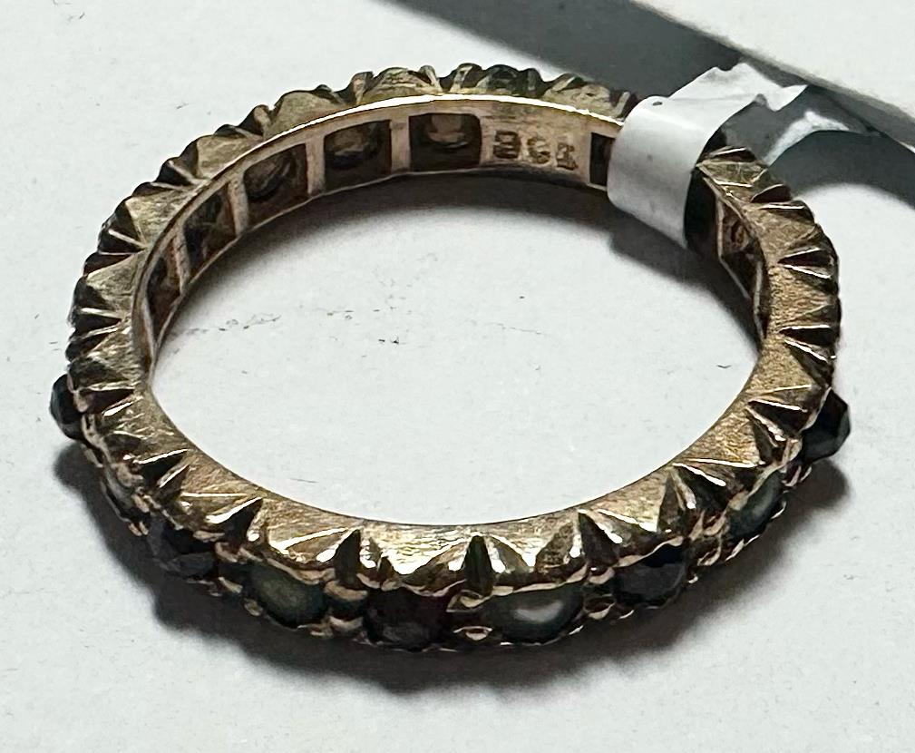 9ct yellow gold ring in size I1/2, featuring a smooth polished band and a classic design.