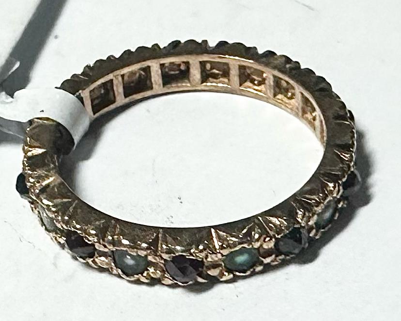 9ct yellow gold ring in size I1/2 with a simple, elegant band design, unbranded.