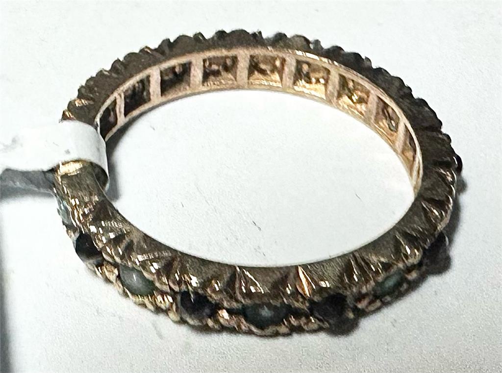 9ct yellow gold ring in size I1/2 with a smooth band, unbranded jewelry showcasing classic gold craftsmanship.