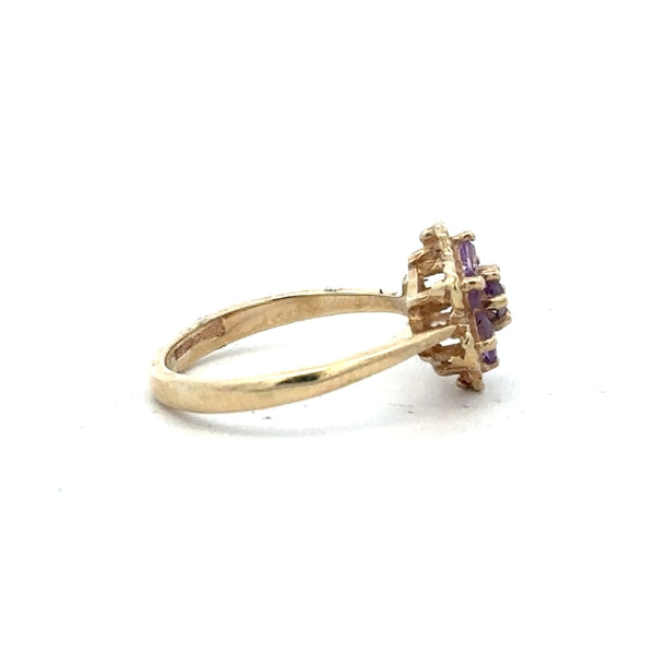 9ct yellow gold ring in size I1/2 with a polished finish, unbranded, displayed on a neutral background