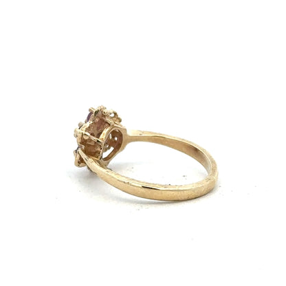 9ct yellow gold ring in size I1/2, featuring a smooth polished band, unbranded jewelry for women or men.